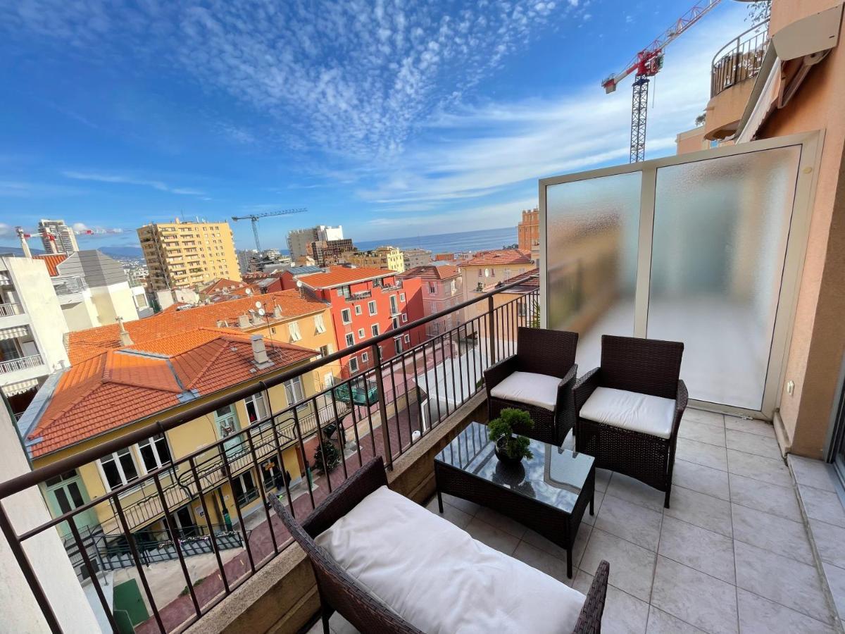 Nice Renting - Curie - Luxury Terrace Sea View Princely Palace - Odeon Tower - Ac - Fully Equipped